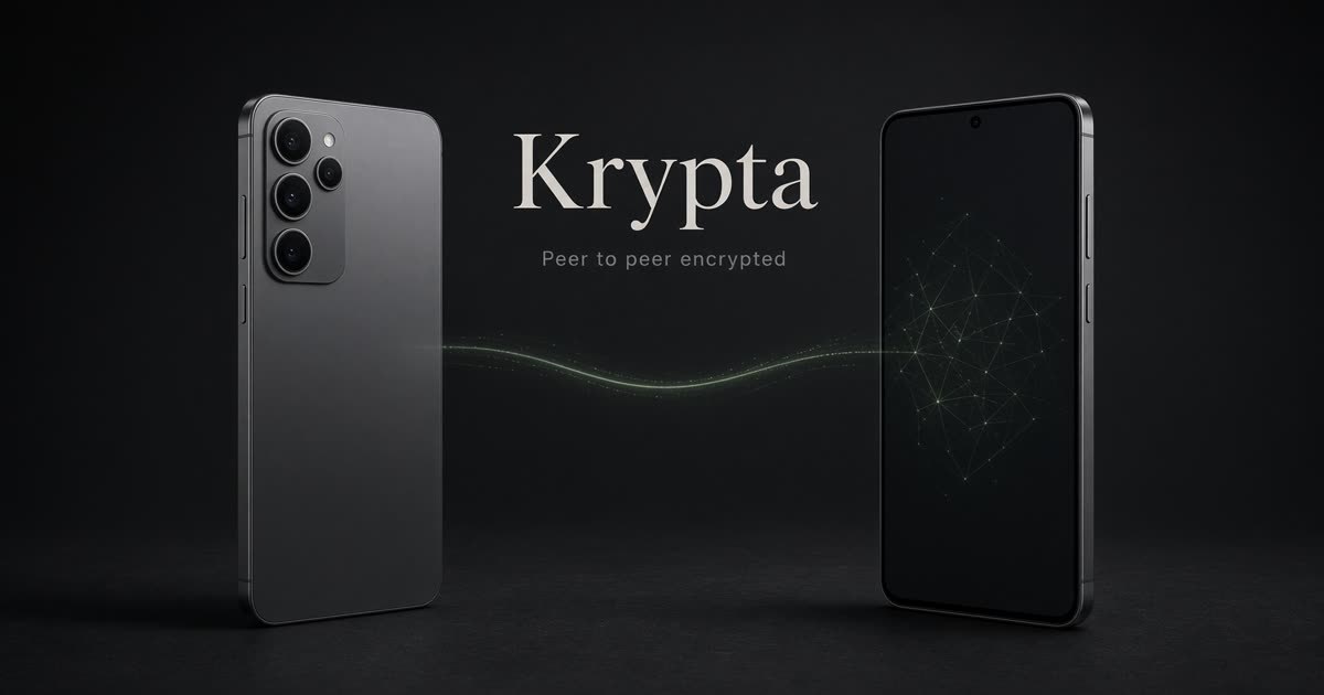 Krypta — peer to peer encrypted